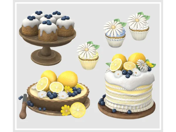 4T2 KHD Lemonette Set by pinka style - The Sims 2 Custom Content