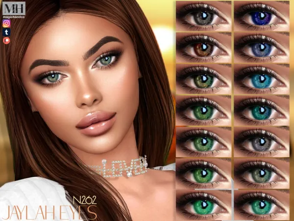 Alpha Jaylah Eyes N262 by magichandcc - The Sims 4 Custom Content