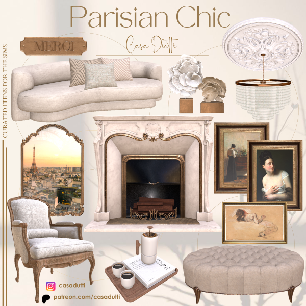 Alpha Parisian Chic by casadutti - The Sims 4 Custom Content