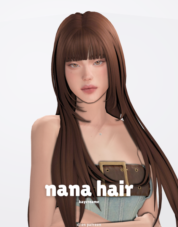 Maxis Match nana hair by simsfinds - The Sims 4 Custom Content