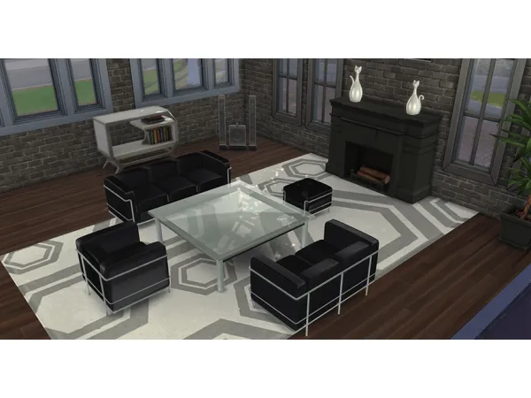 Maxis Match Le Corbusier LC10 collection by Orangalia_73 - The Sims 4 Custom Content