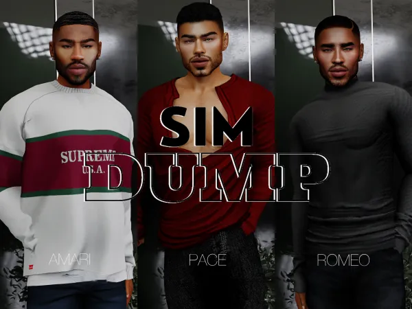 Alpha SIM DUMP Amariu2502Paceu2502Romeo by solethesimmer - The Sims 4 Custom Content