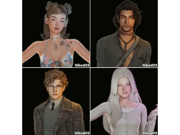 Alpha emoji sims ver2 by nikod03 - The Sims 4 Custom Content