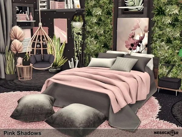 Alpha Pink Shadows - The Sims 4 Custom Content