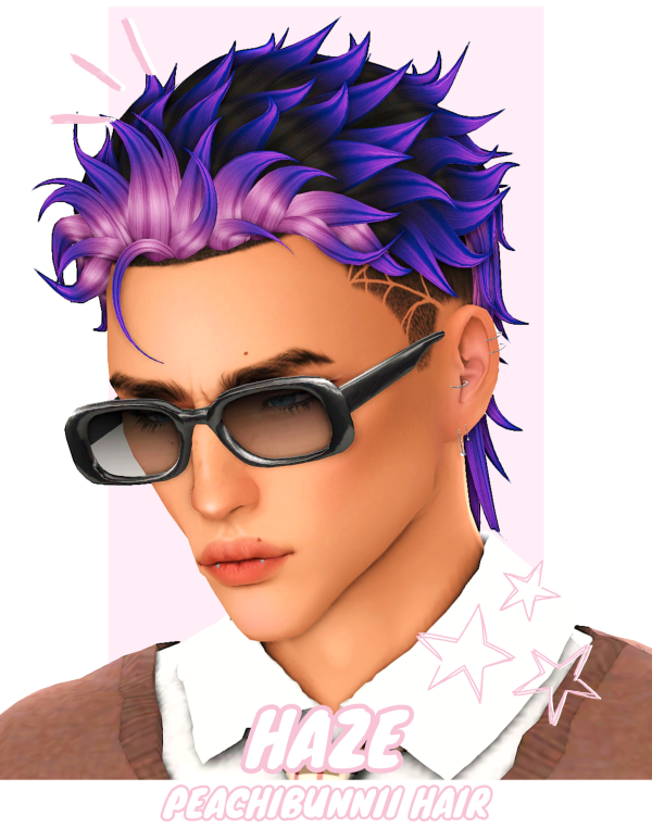 Maxis Match Haze Hair by simsfinds - The Sims 4 Custom Content