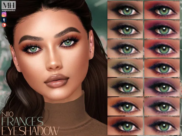 Alpha Frances Eyeshadow N110 - The Sims 4 Custom Content