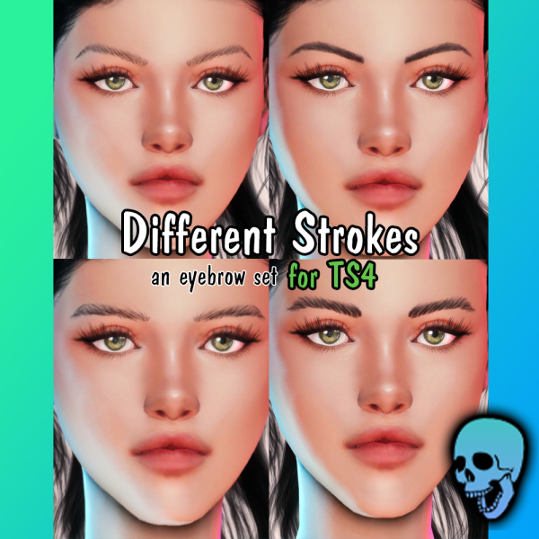 Maxis Match Different Strokes an eyebrow set by simsfinds - The Sims 4 Custom Content