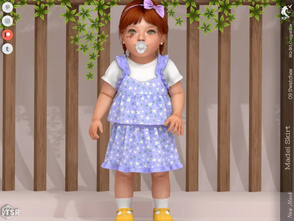 Maxis Match Madel Skirt Infant by KaTPurpura - The Sims 4 Custom Content