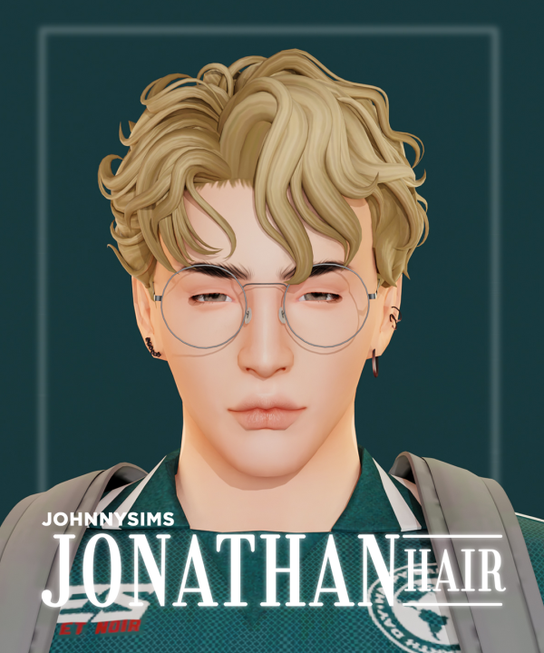 Maxis Match Jonathan Hair by simsfinds - The Sims 4 Custom Content