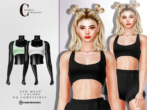 Alpha Gym Top T 779 by ChordoftheRings - The Sims 4 Custom Content