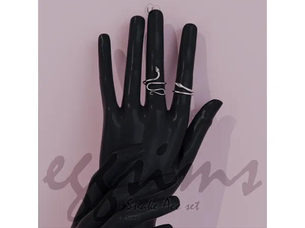 Alpha [EGGSIMS] snake rings - The Sims 4 Custom Content