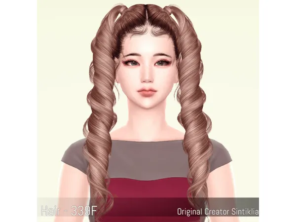 Alpha Korean Hairstyle 339F by Maysims - The Sims 4 Custom Content