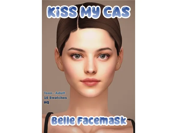 Alpha BELLE FACEMASK by Kiss My CAS - The Sims 4 Custom Content