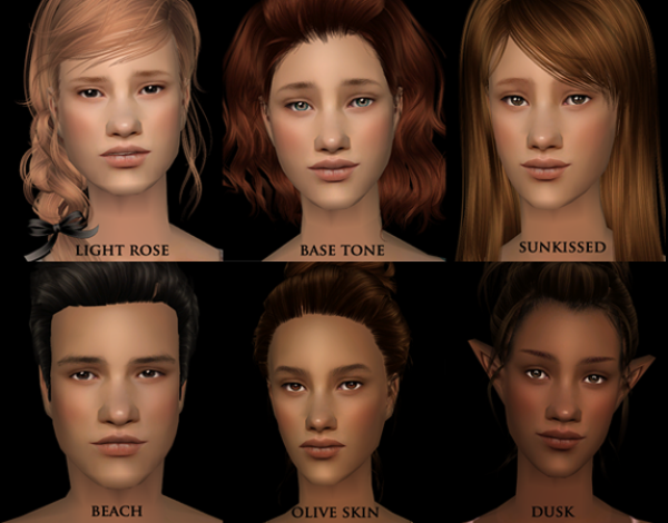 [Lilith] Peachy Skinblend DEFAULTS V2 by simsfinds - The Sims 2 Custom Content