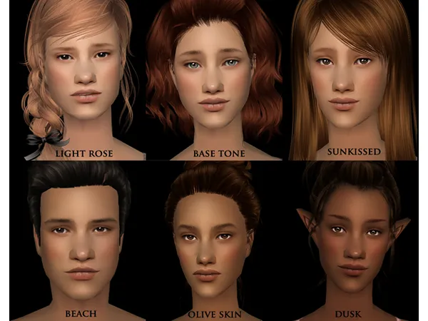 [Lilith] Peachy Skinblend DEFAULTS V2 - The Sims 2 Custom Content