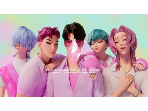 Alpha Sims 4 SAJA BOYS loading screen by Teddie_Kusuo - The Sims 4 Custom Content