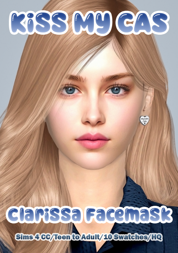 Alpha CLARISSA FACEMASK by simsfinds - The Sims 4 Custom Content