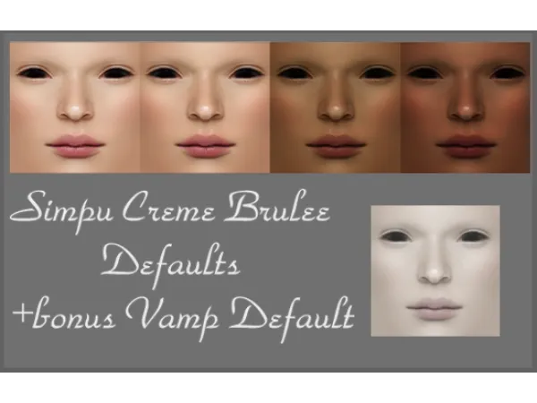 Sari Simpu CremeBrulee Defaults - The Sims 2 Custom Content