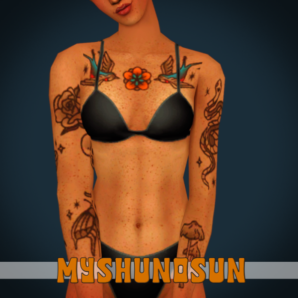 Tattoos by simsfinds - The Sims 2 Custom Content