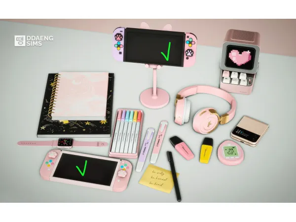 Ddaeng 4t2 Kawaii Tech Game by Vichniovaia Vichnia - The Sims 2 Custom Content