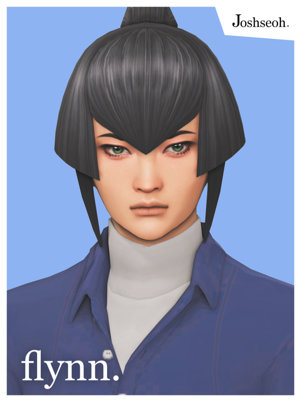 Maxis Match Flynn (Shin Megami Tensei IV) Hair by simsfinds - The Sims 4 Custom Content