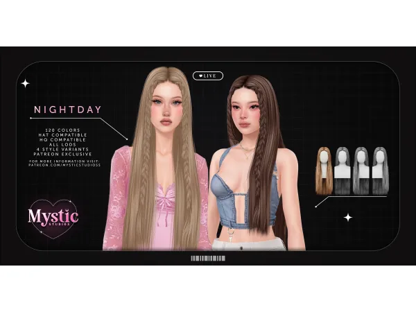 Alpha Mystic Studios Nightday - The Sims 4 Custom Content
