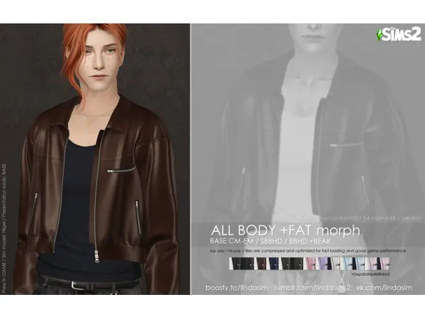 BASE AM TM CM top only by boutiqueamelie - The Sims 2 Custom Content