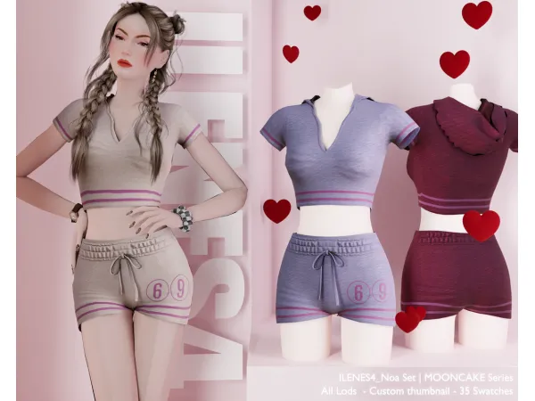 Alpha ILN Noa Set - The Sims 4 Custom Content