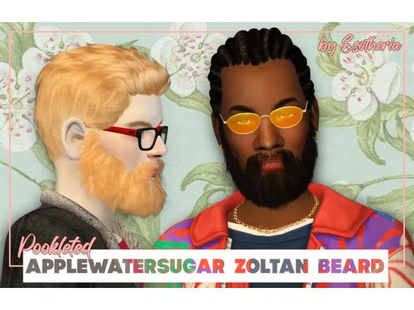 Applewatersugar Zoltan beard pookleted by esotheria - The Sims 2 Custom Content