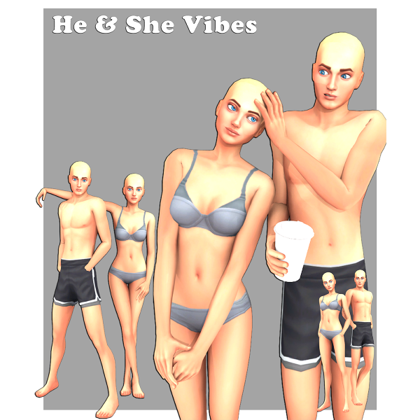 Alpha he she vibes by simmer_creator - The Sims 4 Custom Content