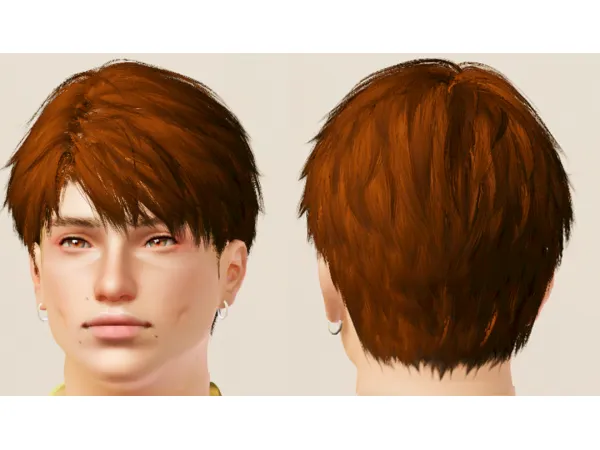 Caleb Hair conversion by PattSimsBlog - The Sims 3 Custom Content