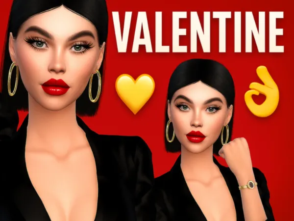 Alpha VALENTINE by yolimi - The Sims 4 Custom Content