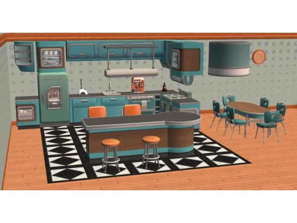 jacky93sims Kitchen of Tomorrow Set - The Sims 2 Custom Content