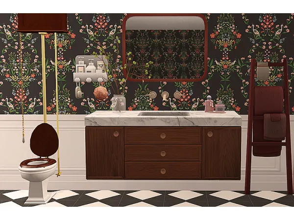 4t2 Wondymoon Paeonia Bathroom Sink by mira - The Sims 2 Custom Content