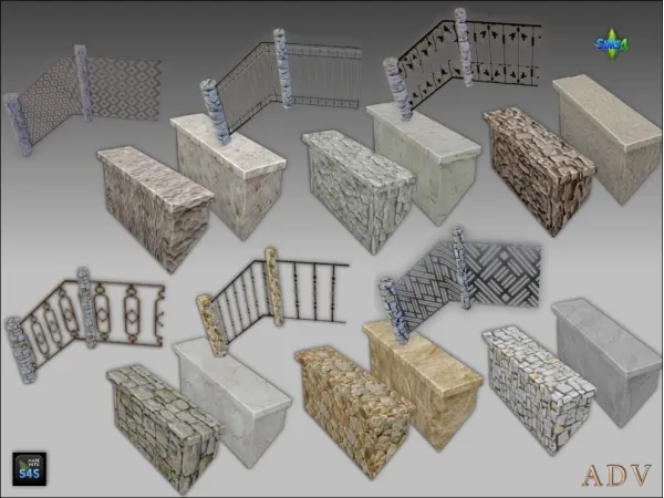 Mix Stairs and railings - The Sims 4 Custom Content