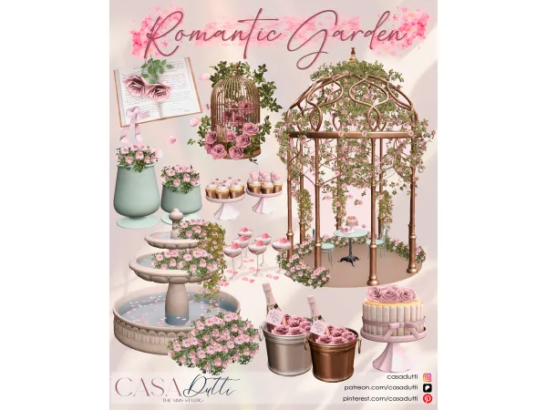 Alpha Romantic Garden - The Sims 4 Custom Content