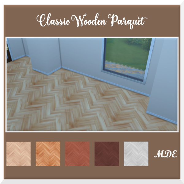 Maxis Match Classic Wooden Parquet by mde - The Sims 4 Custom Content
