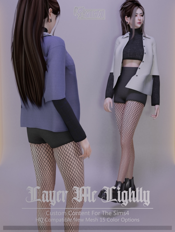 Alpha Kira_Layer Me Lightly by kira_s4 - The Sims 4 Custom Content