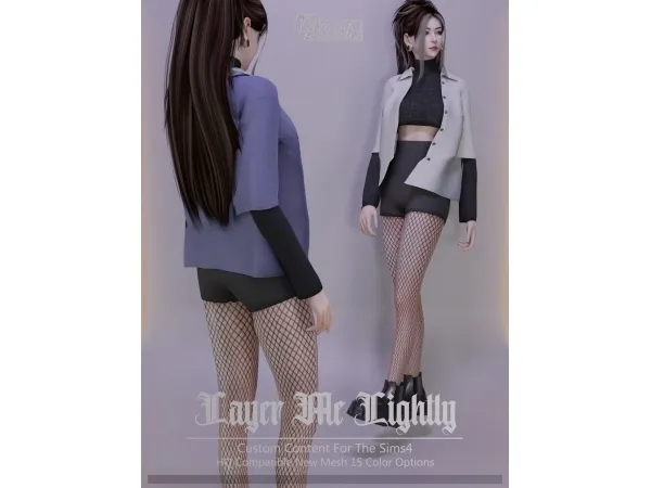 Alpha Kira_Layer Me Lightly - The Sims 4 Custom Content