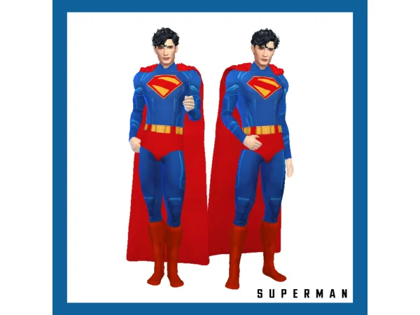 Alpha SUPERMAN 2025 COSTUME (DC STUDIOS' SUPERMAN) by Mimamongbusowg - The Sims 4 Custom Content