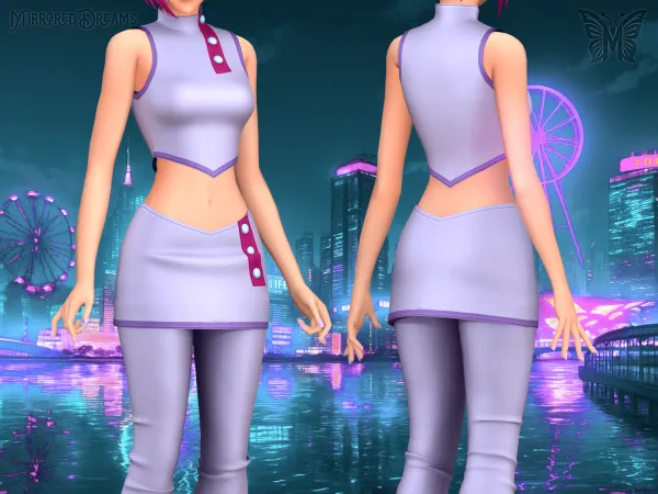 Maxis Match Tecna Winx Outfit - The Sims 4 Custom Content