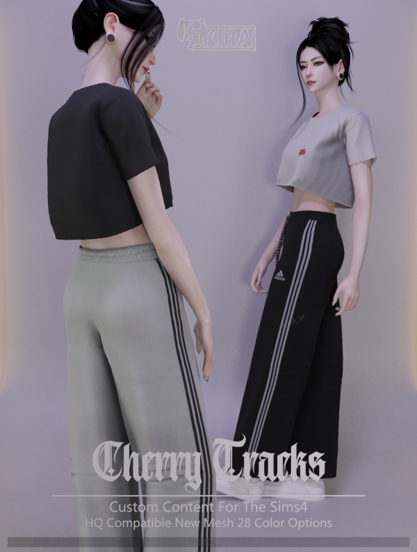 Alpha Kira_Cherry Tracks by kira_s4 - The Sims 4 Custom Content