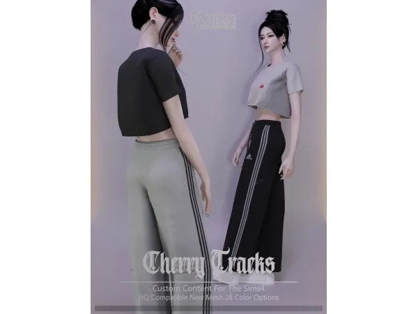 Alpha Kira_Cherry Tracks - The Sims 4 Custom Content