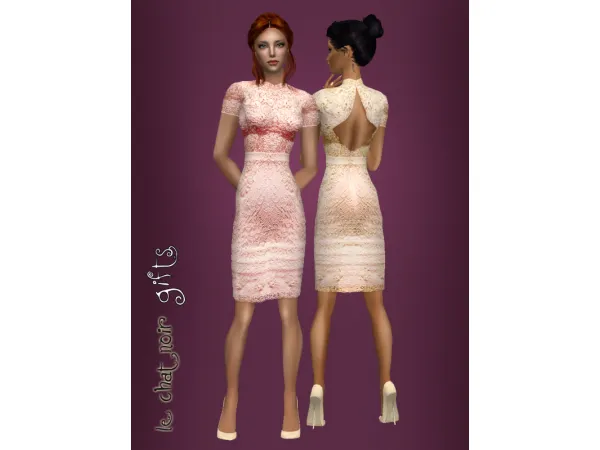 Winter tale wedding style by lechatnoirhouse - The Sims 2 Custom Content