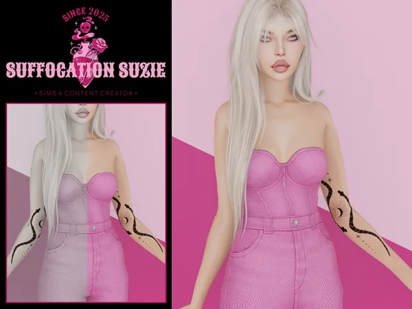 Mix Snake Tattoo LA HQ by SuffocationSuzie - The Sims 4 Custom Content