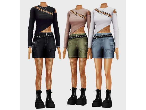 Low poly coll ACC by boutiqueamelie - The Sims 2 Custom Content