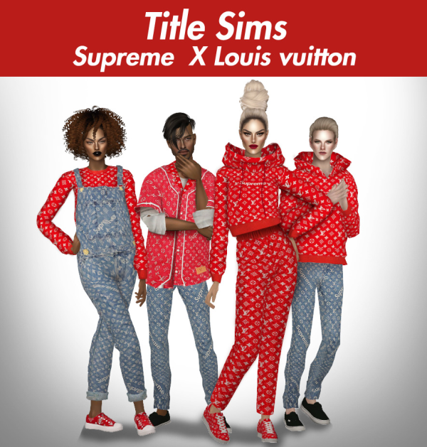 Title sims Supreme X Louisvuitton by simsfinds - The Sims 2 Custom Content