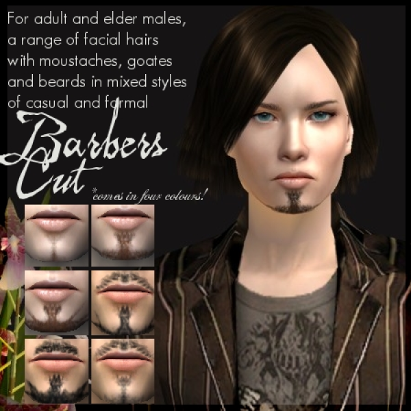 [Barbers Cut] Facial Hair Set by simsfinds - The Sims 2 Custom Content