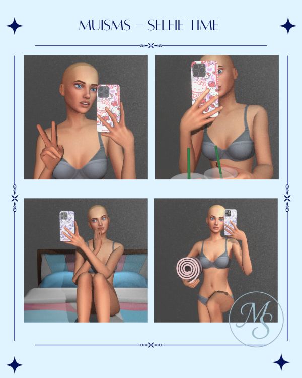 Alpha Selfie Time by simsfinds - The Sims 4 Custom Content