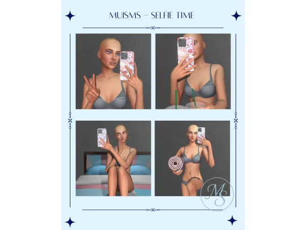 Alpha Selfie Time by MuiSms - The Sims 4 Custom Content